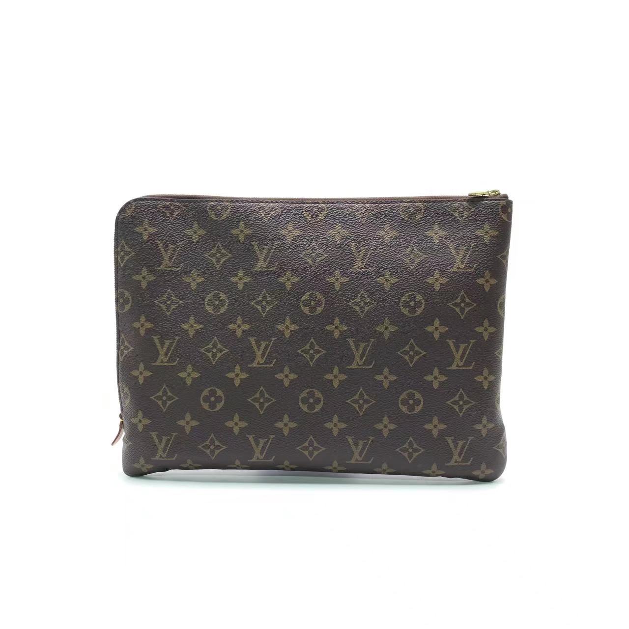 Sold Louis Vuitton Pochette Jour GM Travel Document Bag Brown Monogram
