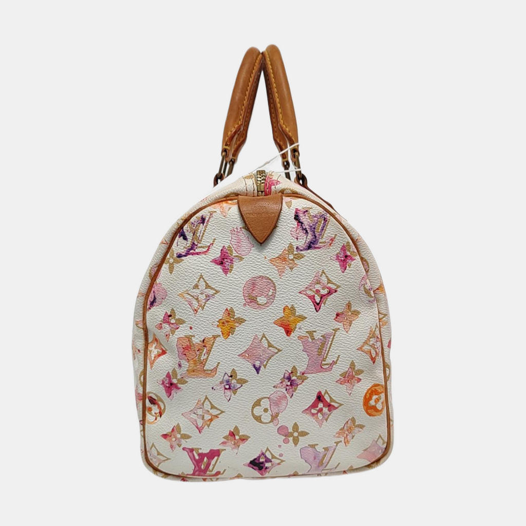 Louis Vuitton Speedy 30 Monogram Watercolor Pink Handbag Richard Prince 2008