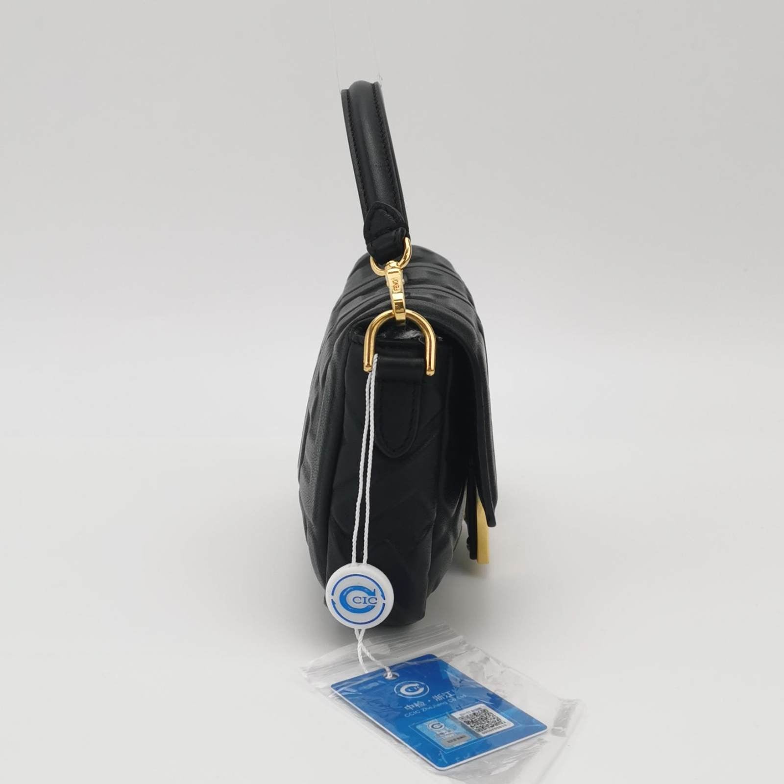 Fendi Baguette Mini Black Nappa Leather Crossbody Bag