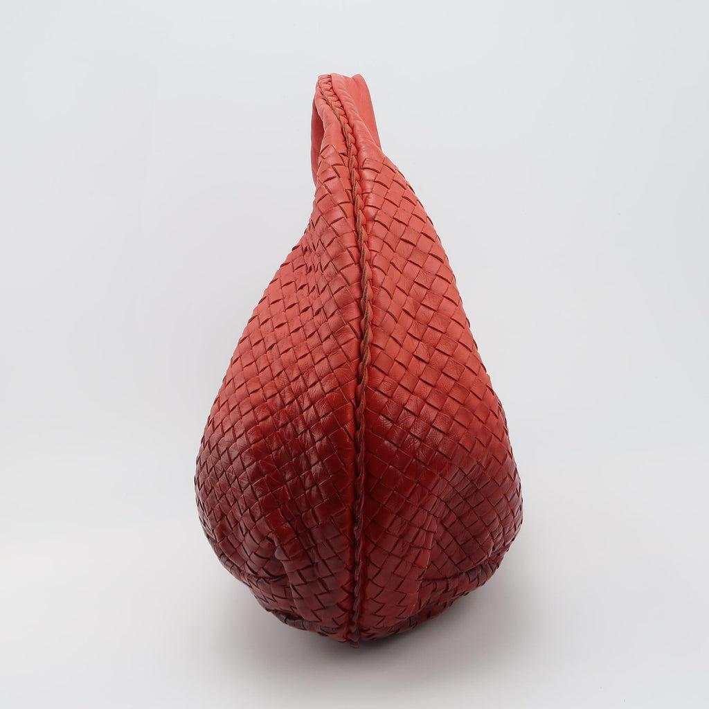 Bottega Veneta Belly Hobo Intrecciato Gradient Orange Red Medium 45cm