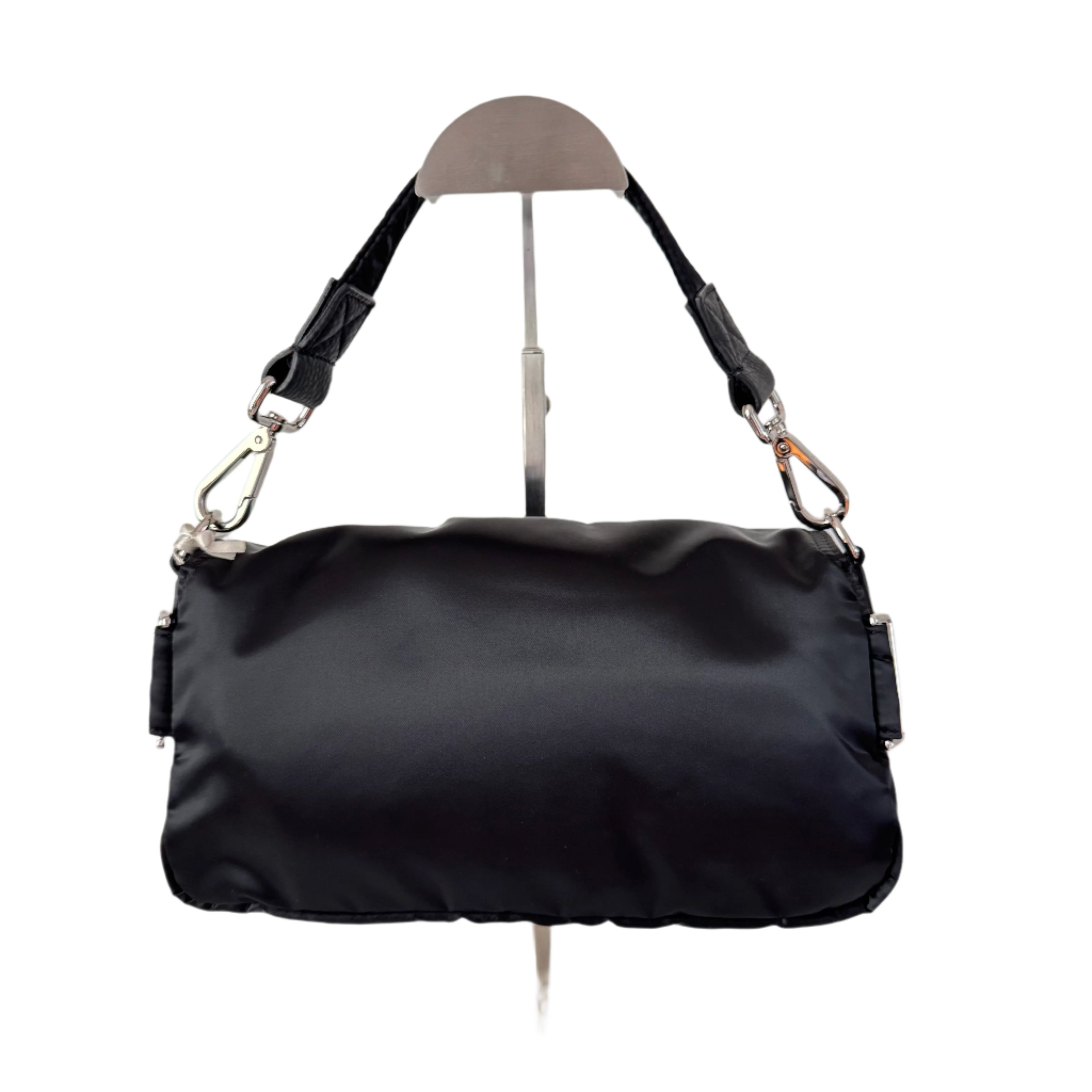 Fendi Baguette Cargo Multipocket Black Nylon 3-way Bag