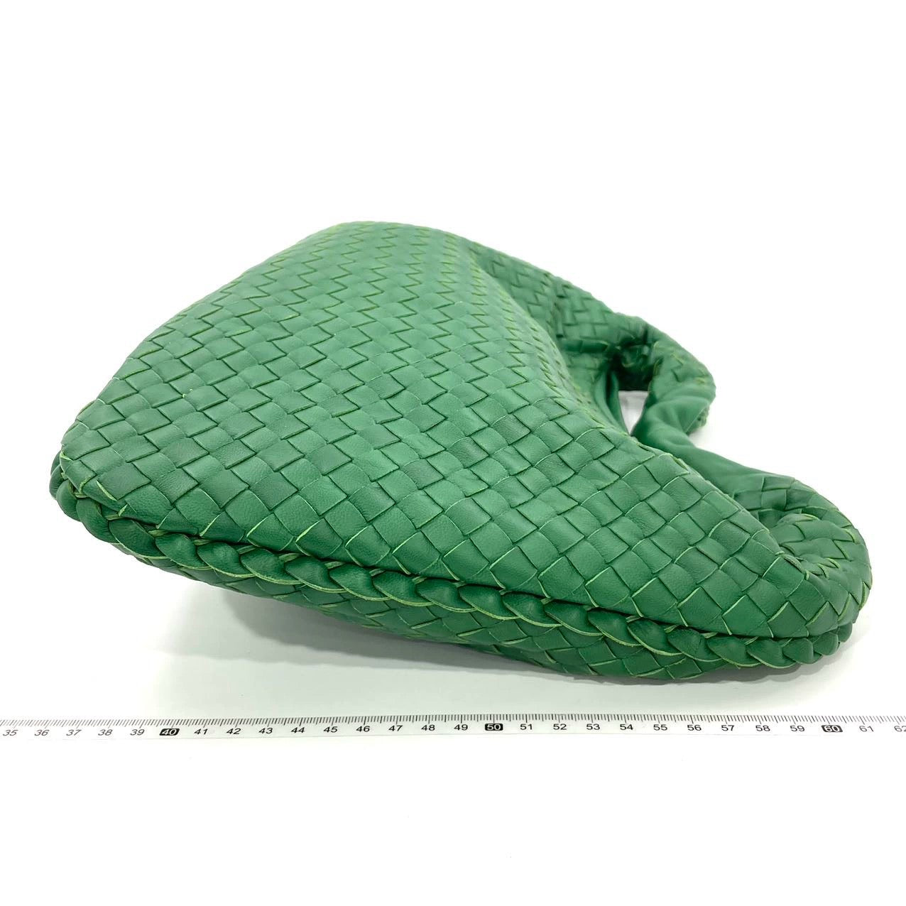Bottega Veneta Veneta Hobo Dark Green Lambskin Leather 40cm
