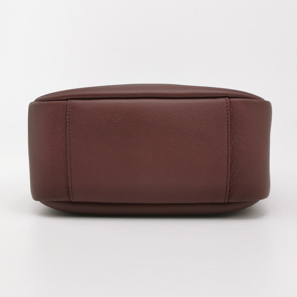 Yves Saint Laurent YSL Le 5 A 7 Hobo Small Burgundy Calfskin Shoulder Bag