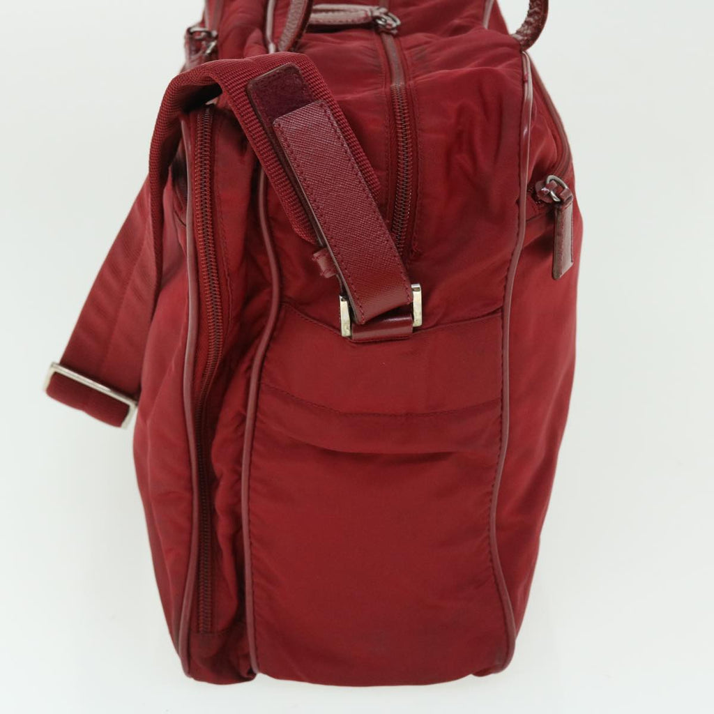PRADA Boston Bag Nylon 2way Red 51471