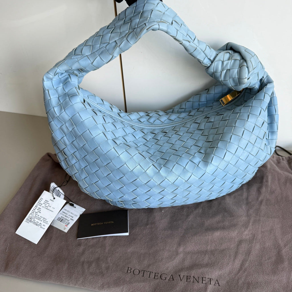 Bottega Veneta Jodie Small Baby Blue Lambskin Leather 40cm