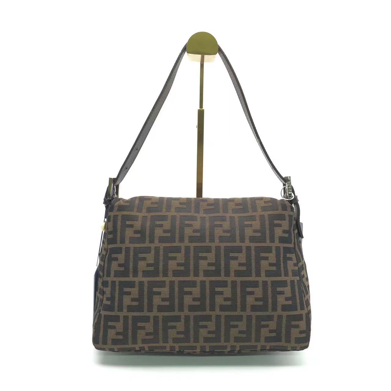 Fendi Mamma Baguette Brown Classic Zucca Monogram