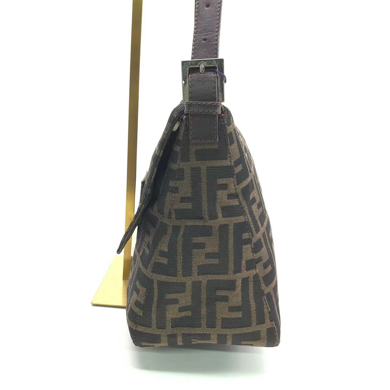 Fendi Mamma Baguette Brown Classic Zucca Monogram
