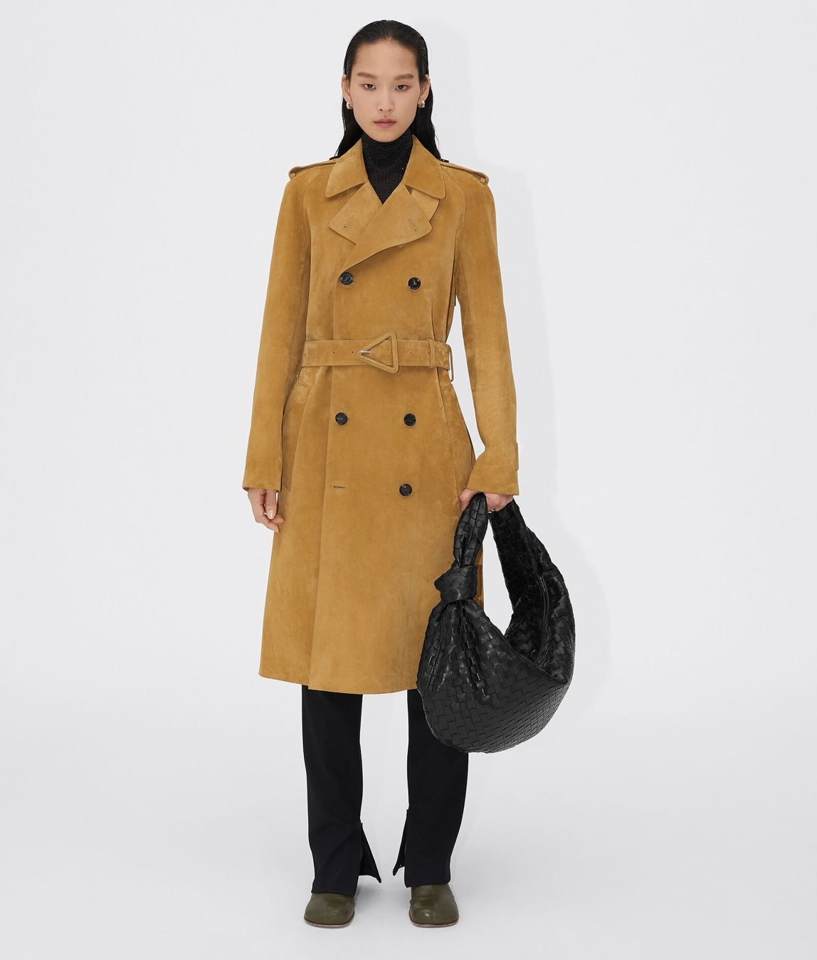 Bottega Veneta Jodie Medium Intrecciato Black Leather Silver Hardware