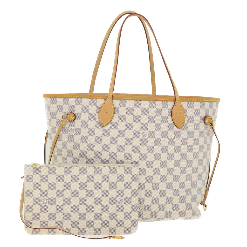 LOUIS VUITTON Damier Azur Neverfull MM Tote Bag N41605 LV 54291SAV