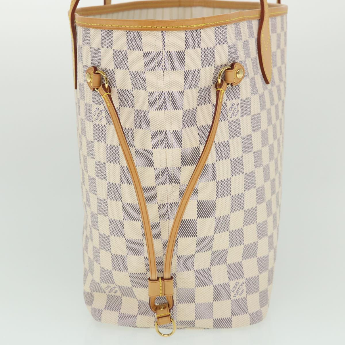 LOUIS VUITTON Damier Azur Neverfull MM Tote Bag N41605 LV 54291SAV