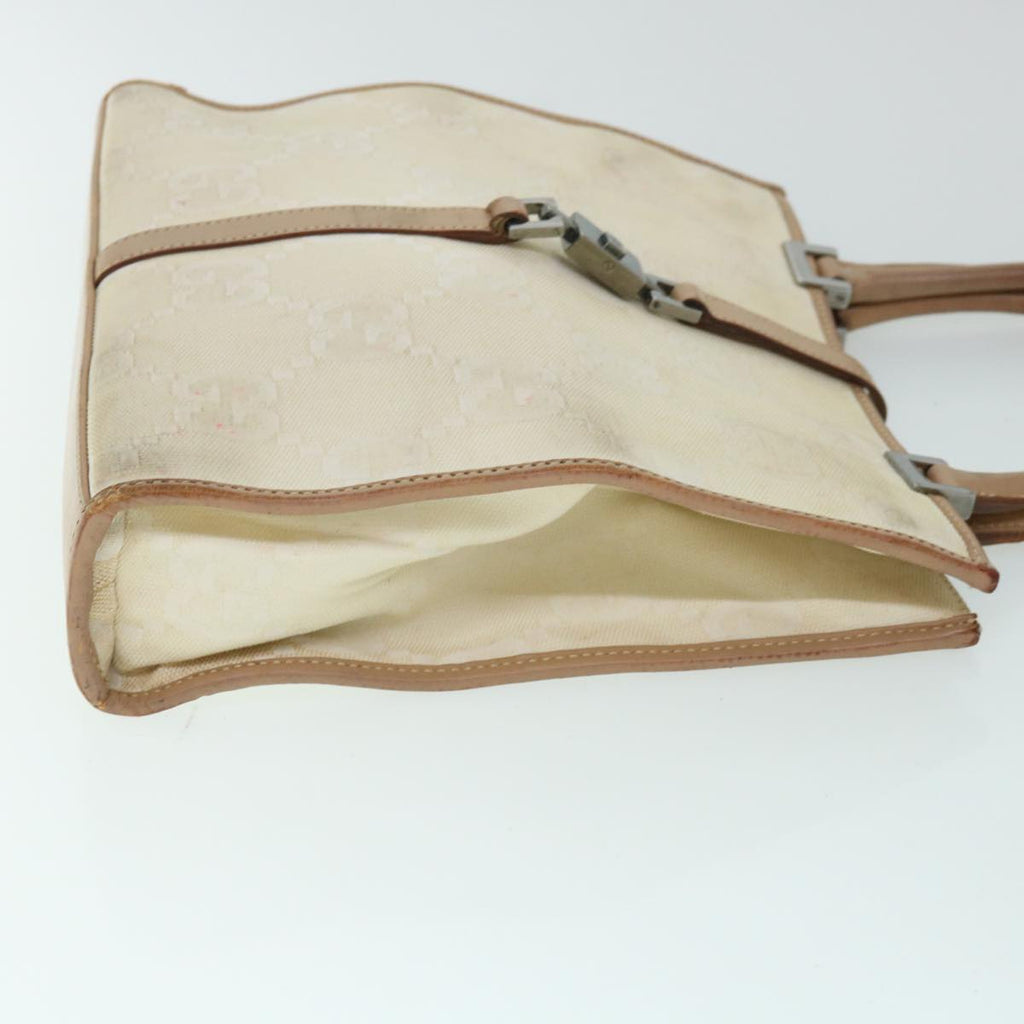 GUCCI GG Canvas Jackie Hand Bag Beige Brown 54800