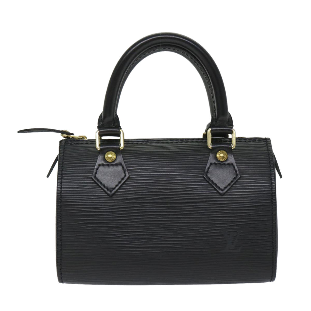 LOUIS VUITTON Epi Mini Speedy Hand Bag 2way SPO Black LV 56796SM