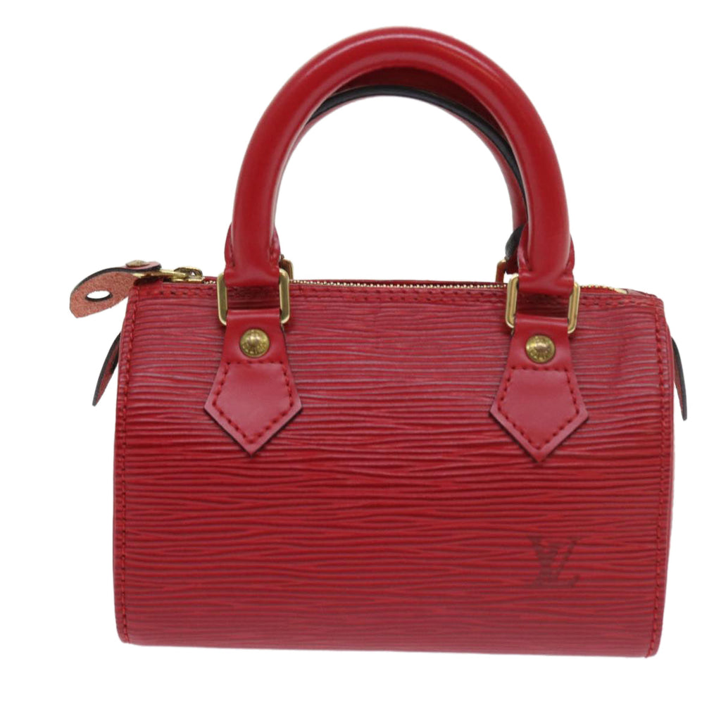 LOUIS VUITTON Epi Mini Speedy Hand Bag SPO 2way Red LV 56797SM