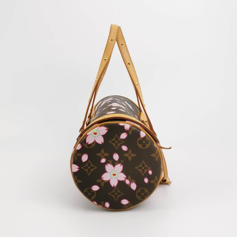 Louis Vuitton x Takashi Murakami Papillon 28 Cherry Blossom Monogram Handbag