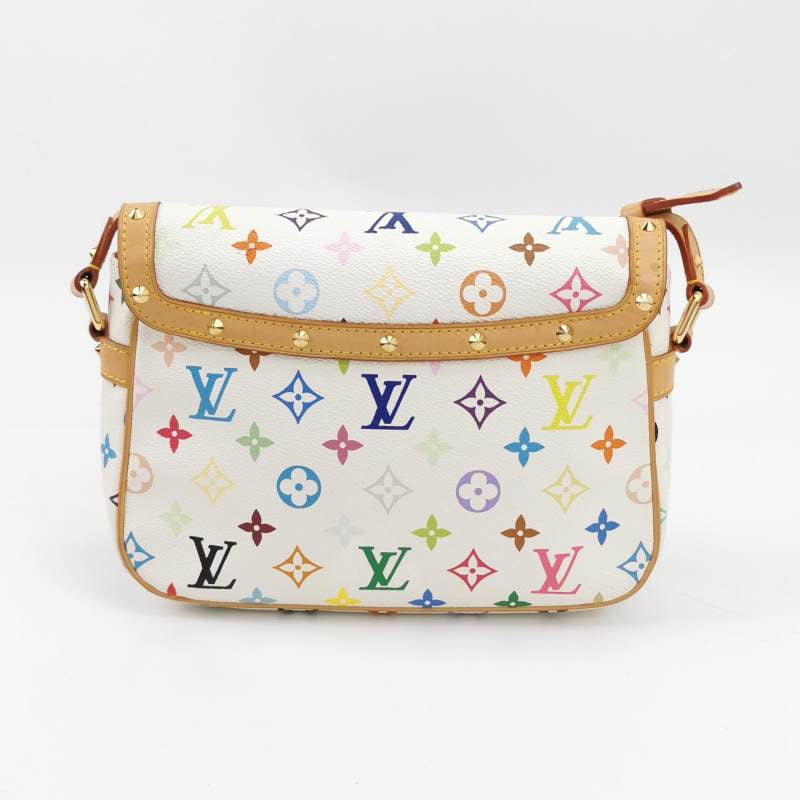 Louis Vuitton x Takashi Murakami Sologne Messenger Crossbody Bag White Multicolor