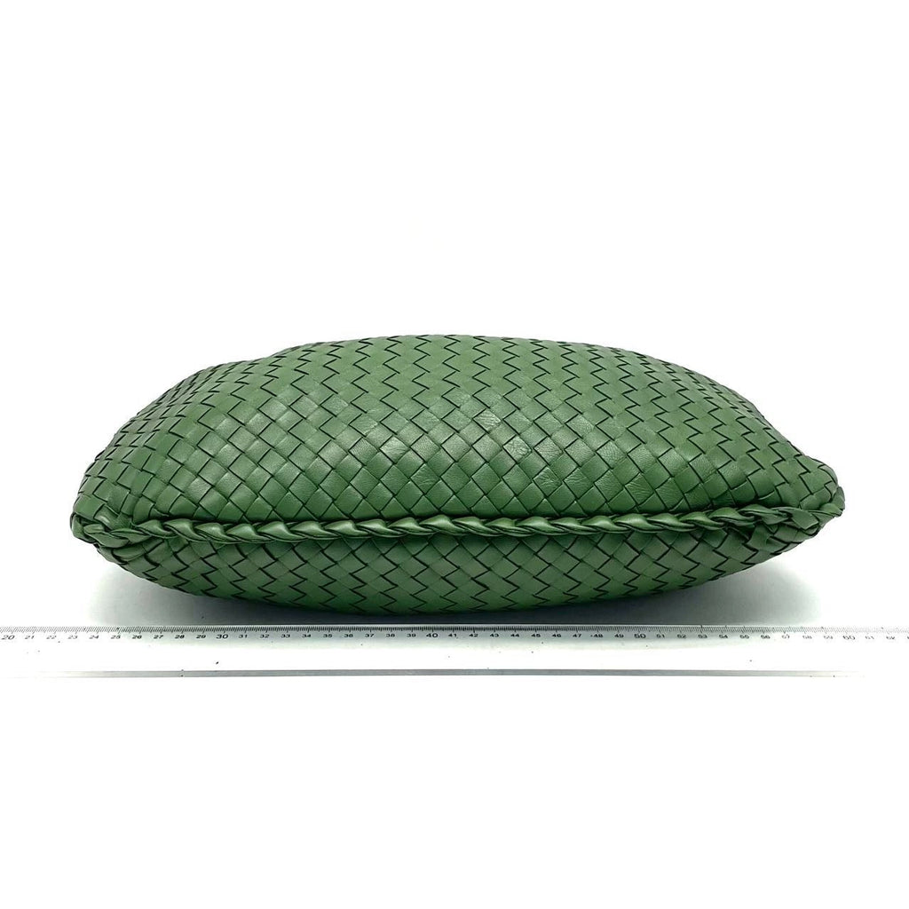 Bottega Veneta Veneta Hobo Dark Green Lambskin Leather 40cm