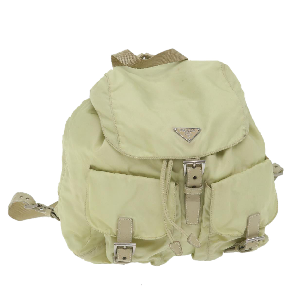 PRADA Backpack Nylon Cream 59222