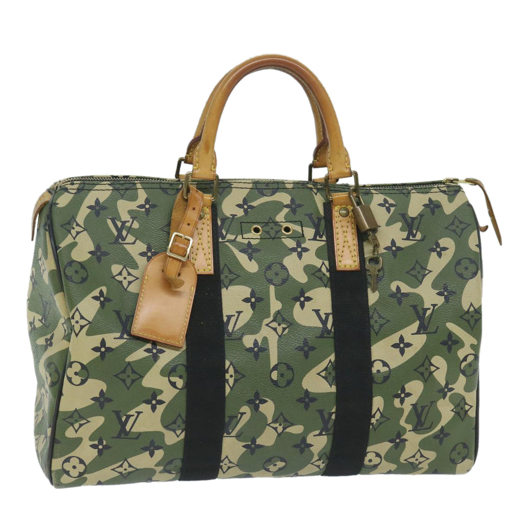 LOUIS VUITTON Camouflage Takashi Murakami Speedy 35 Hand Bag M95773 59356SM