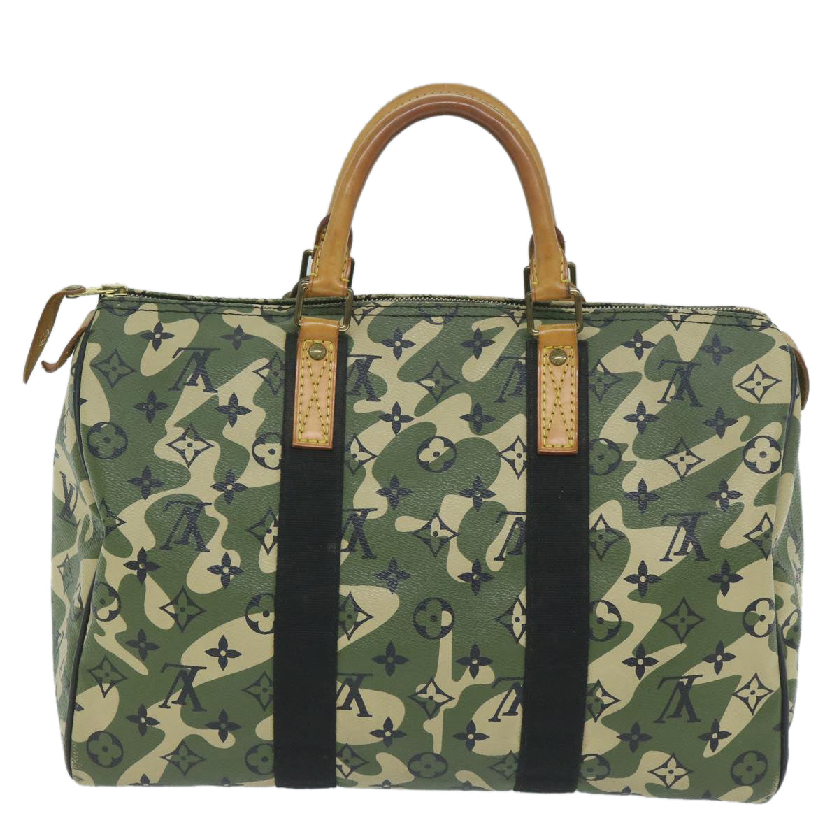 LOUIS VUITTON Camouflage Takashi Murakami Speedy 35 Hand Bag M95773 59356SM