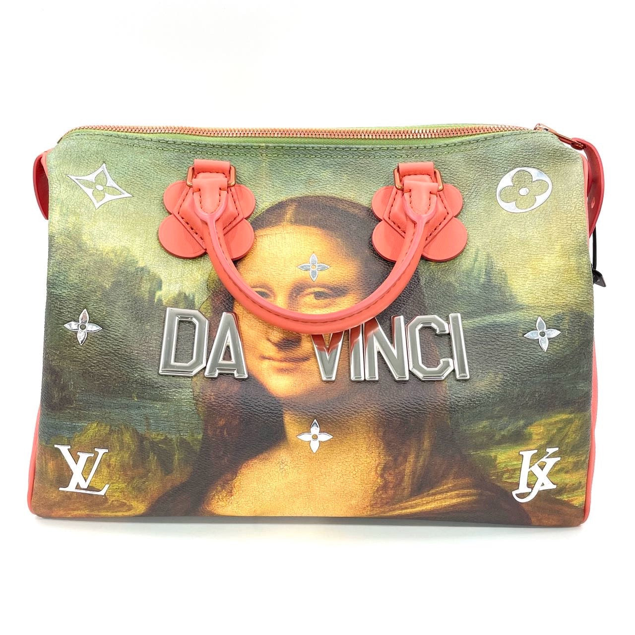 Louis Vuitton x Jeff Koons Speedy 30 Monalisa Top Handle Bag