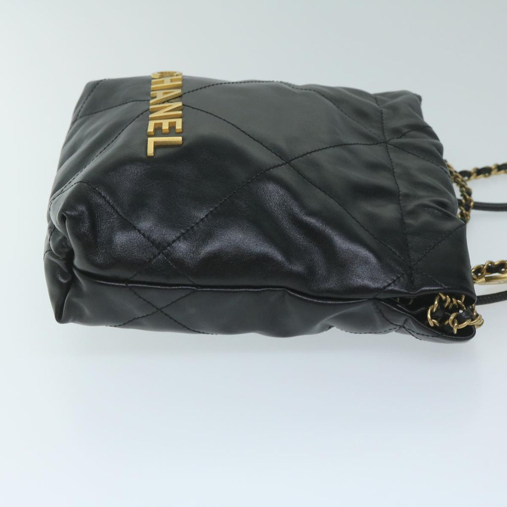 CHANEL CHANEL 22 Chain Hand Bag Leather Black AS3980 CC 59889SM