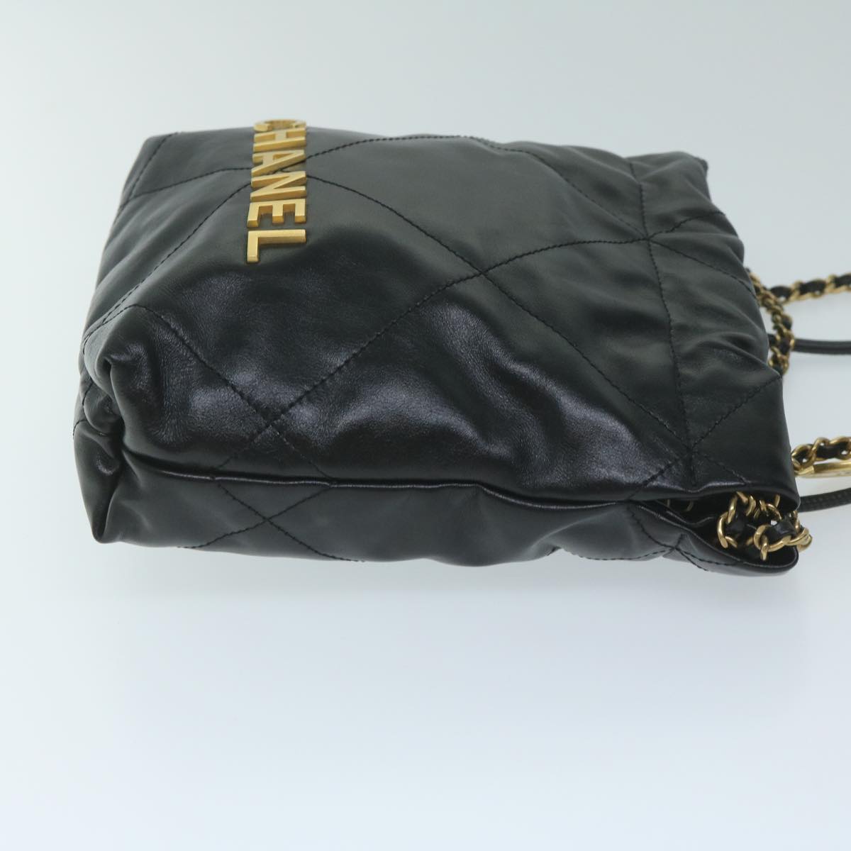 CHANEL CHANEL 22 Chain Hand Bag Leather Black AS3980 CC 59889SM