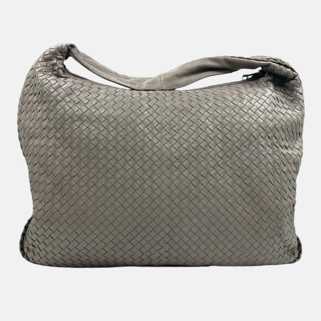 Bottega Veneta Hobo Bag Large Grey Lambskin leather 53cm