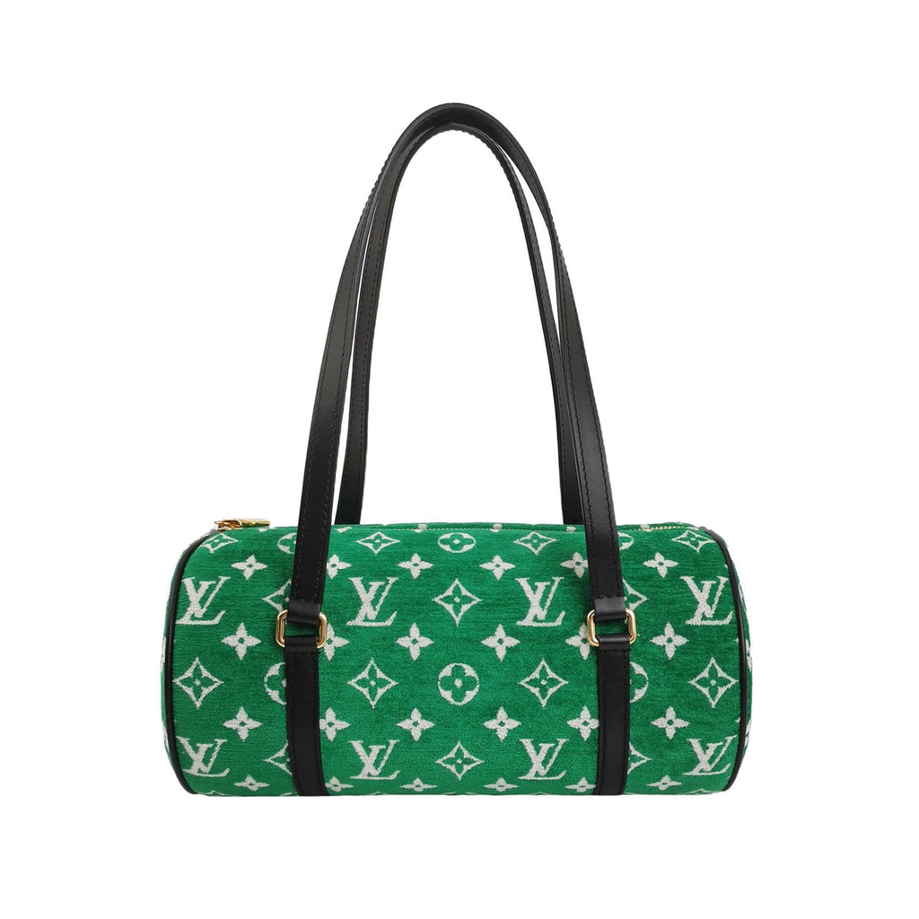 Louis Vuitton Papillon Trunk 26 Green Monogram Velvet and Leather