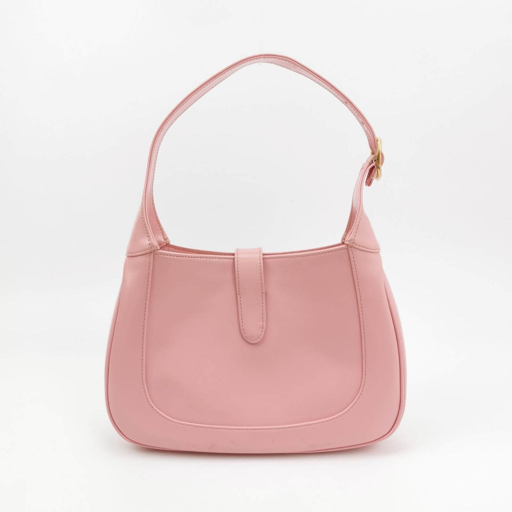 Gucci Jackie 1961 Small Leather Bag with Adjustable Strap Size Pink
