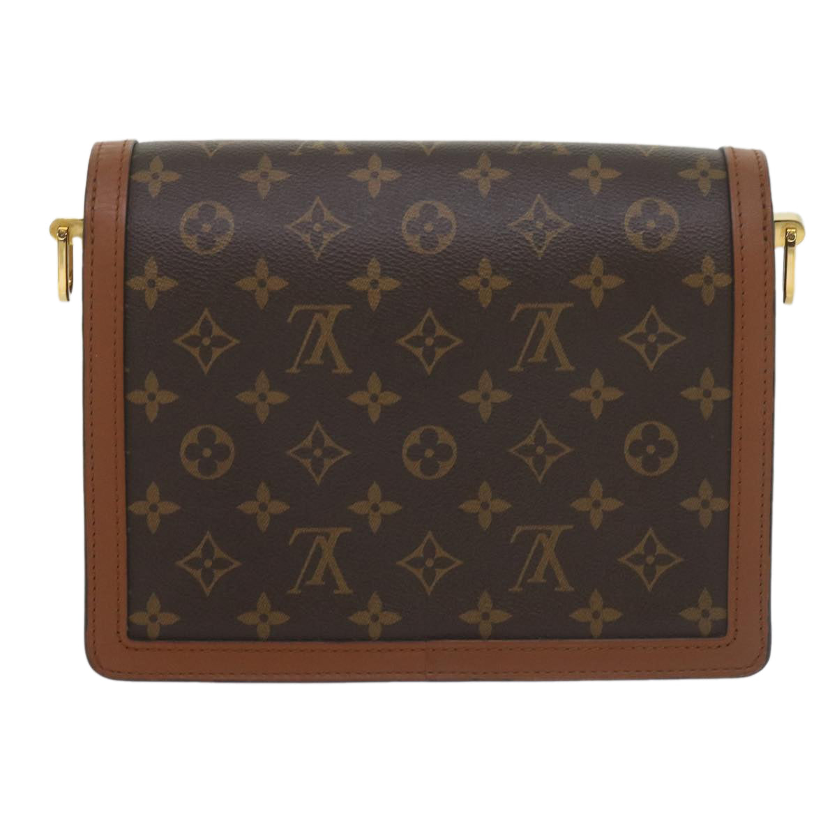 LOUIS VUITTON Monogram Reverse Dauphine MM Shoulder Bag M44391 LV 60072A