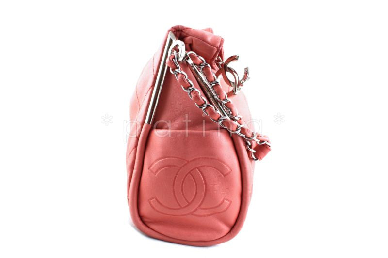 Chanel Coral Pink Lambskin Quilted Ultimate Soft Flap Bag