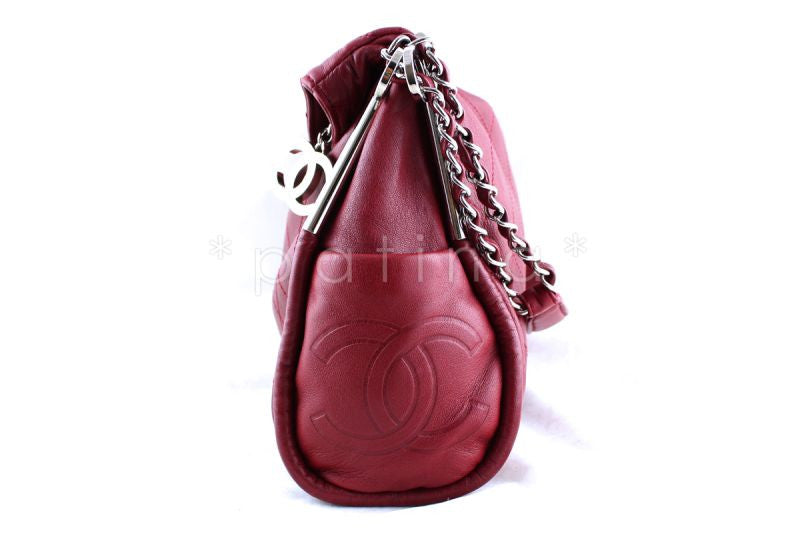 Chanel 13in. Dark Red Lambskin Quilted Ultimate Soft Flap Bag