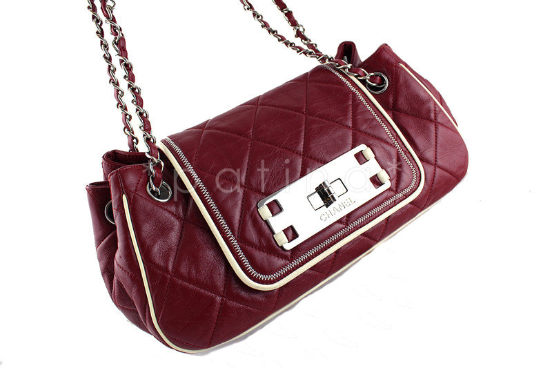 Chanel Red East West Quilted Reissue Flap Bag