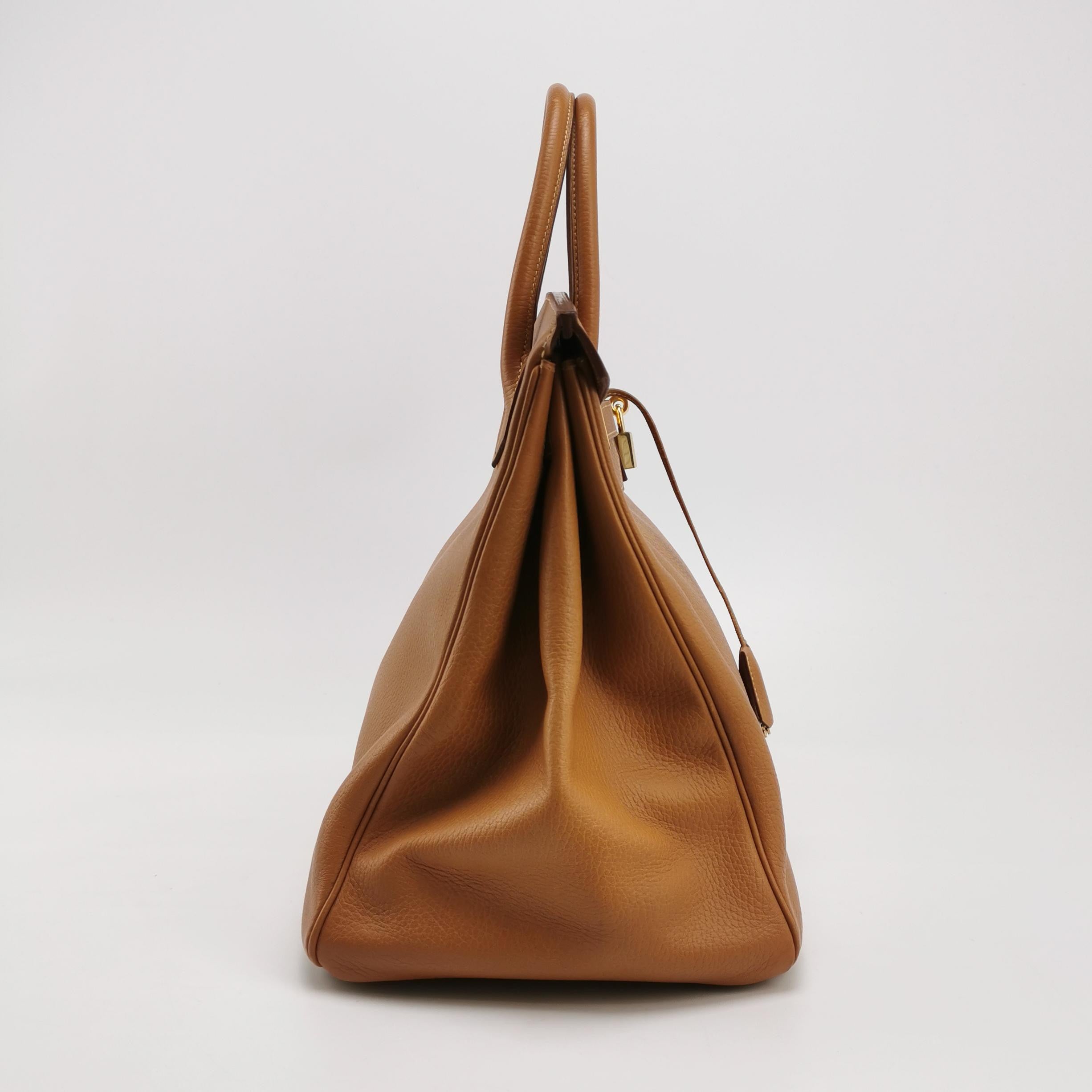 Hermes Birkin 40 Gold TC Clemence Leather Gold Hardware 1994