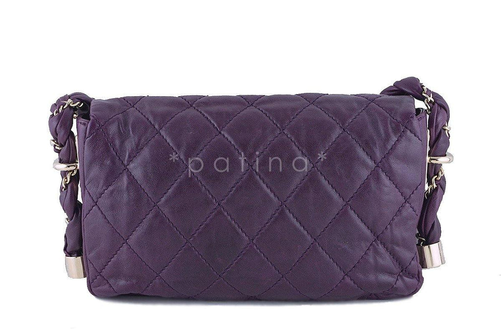 Chanel Plum Violet Classic Lady Braid Flap Bag