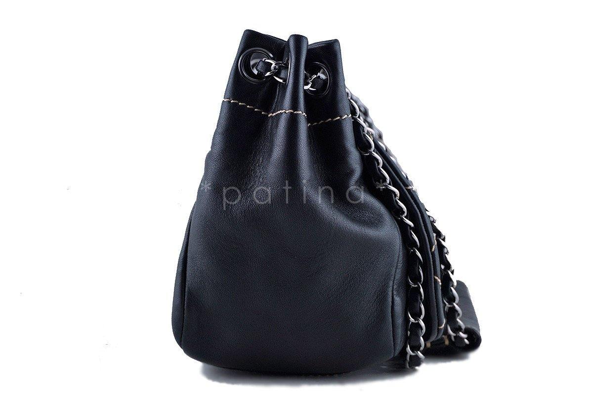 Chanel Black Diamond Stitch Soft Lambskin Flap Bag