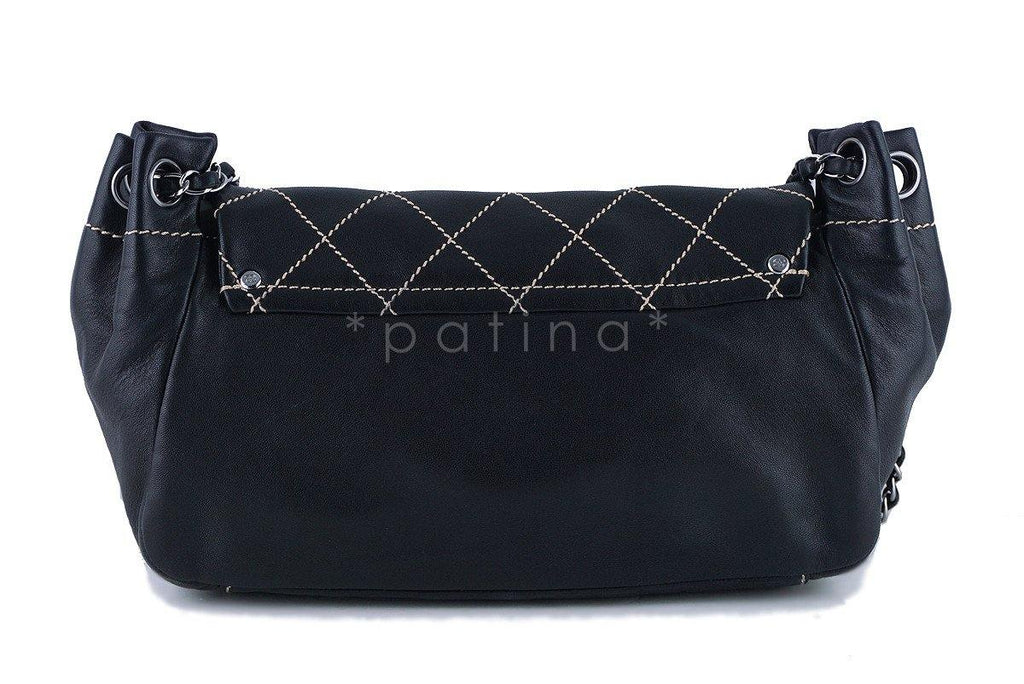 Chanel Black Diamond Stitch Soft Lambskin Flap Bag