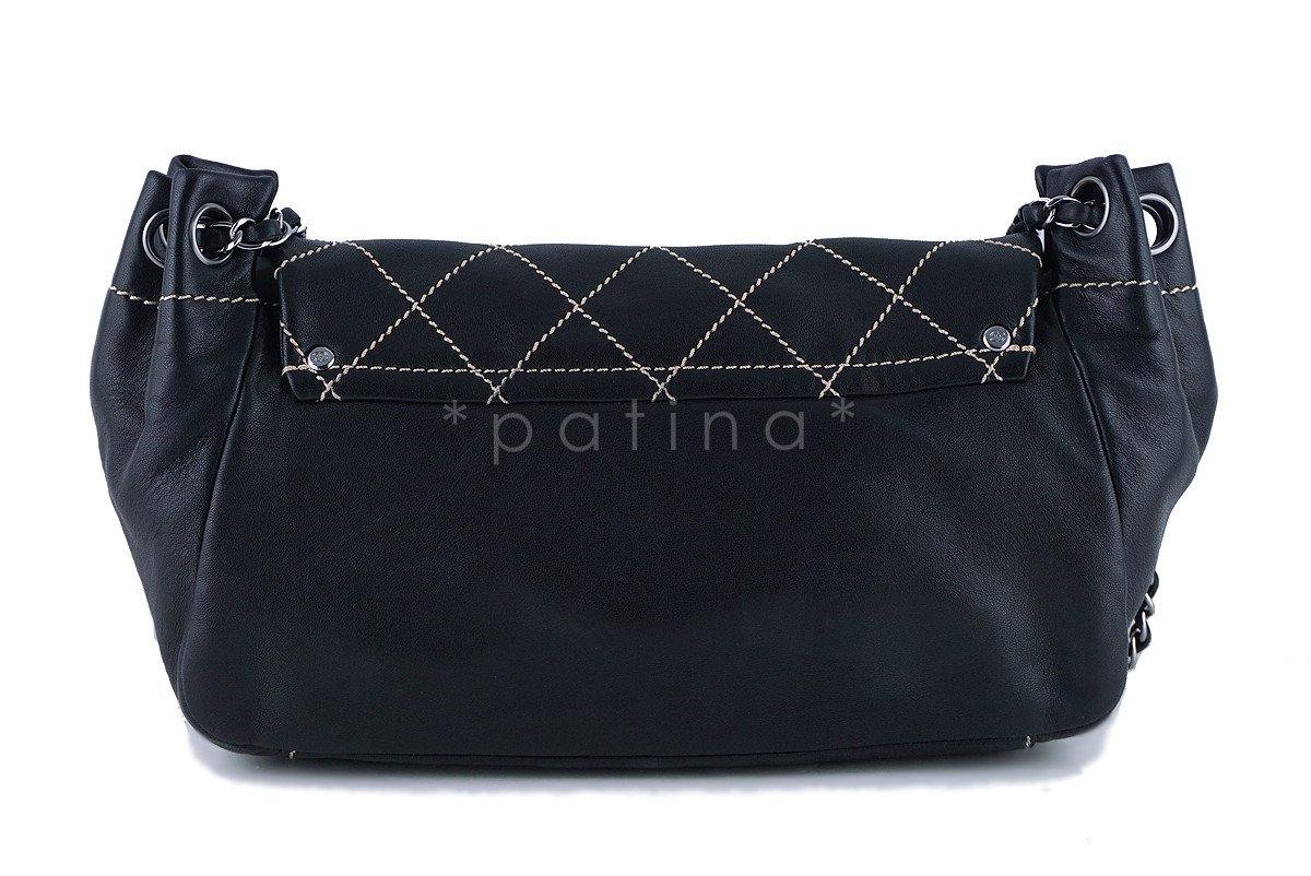 Chanel Black Diamond Stitch Soft Lambskin Flap Bag