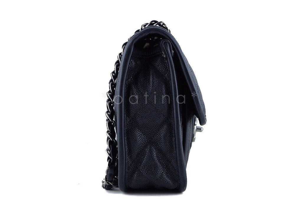 Chanel Black Caviar Classic French Riviera Flap Bag