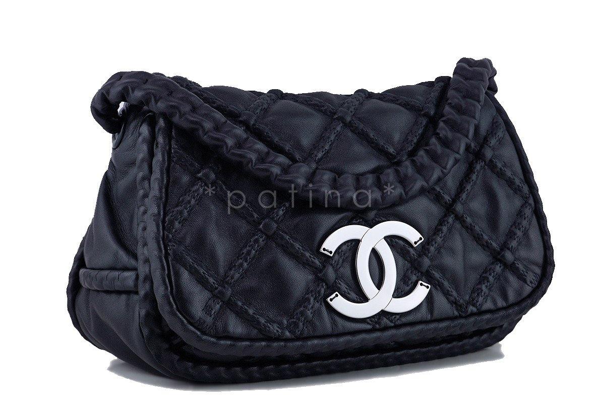 Chanel Black Hidden Chain Jumbo Luxury Flap Bag
