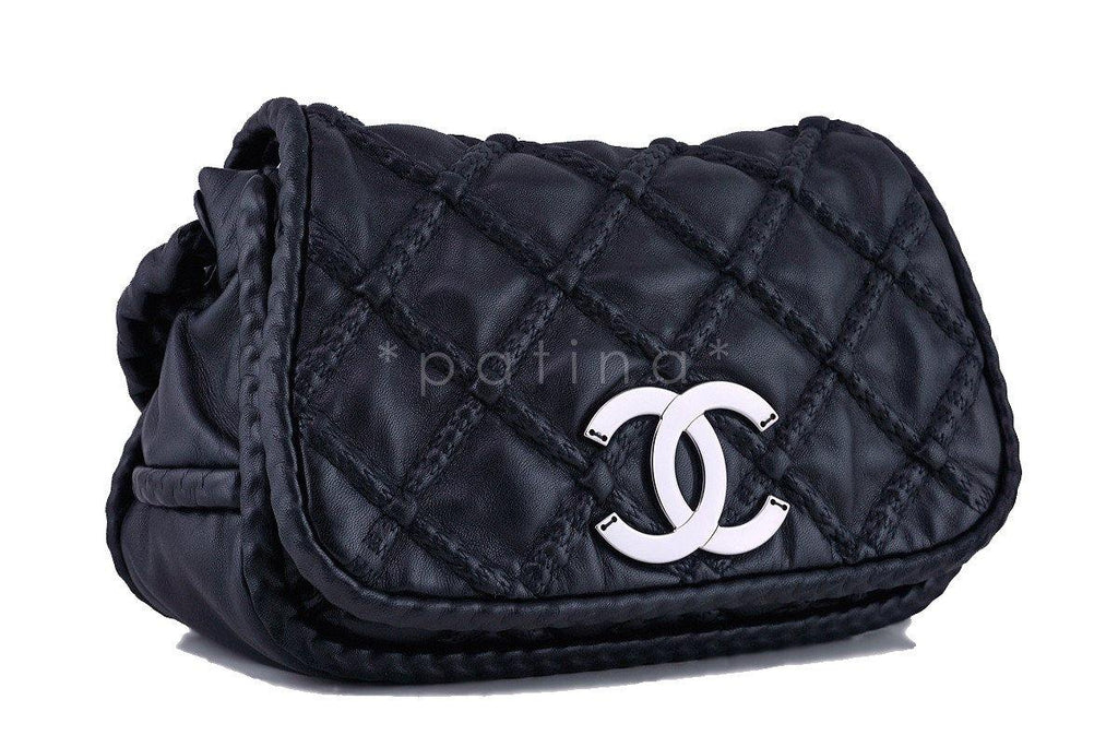 Chanel Black Hidden Chain Jumbo Luxury Flap Bag