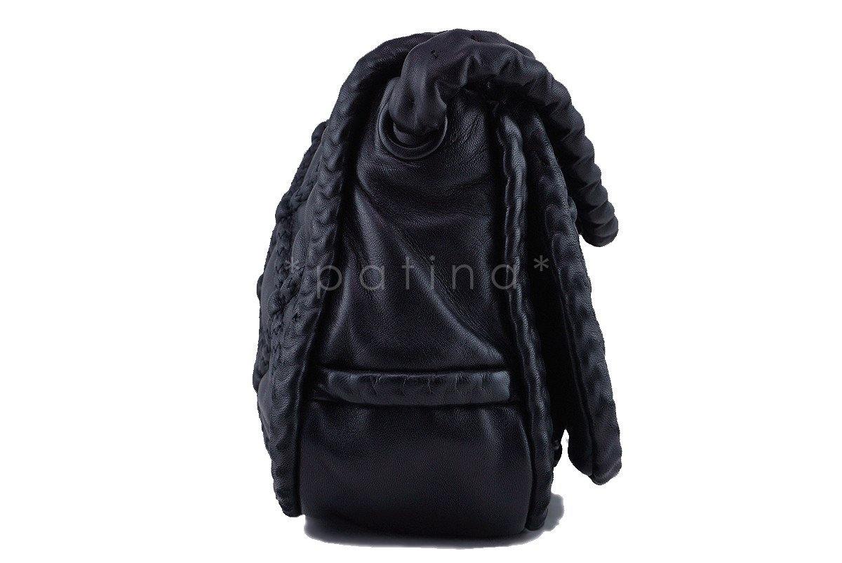 Chanel Black Hidden Chain Jumbo Luxury Flap Bag