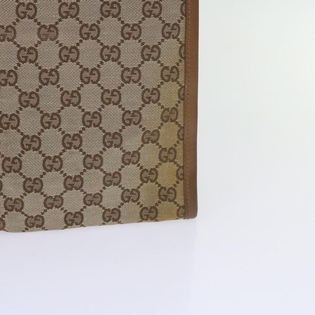 GUCCI GG Canvas Shoulder Bag Beige 110292 61802