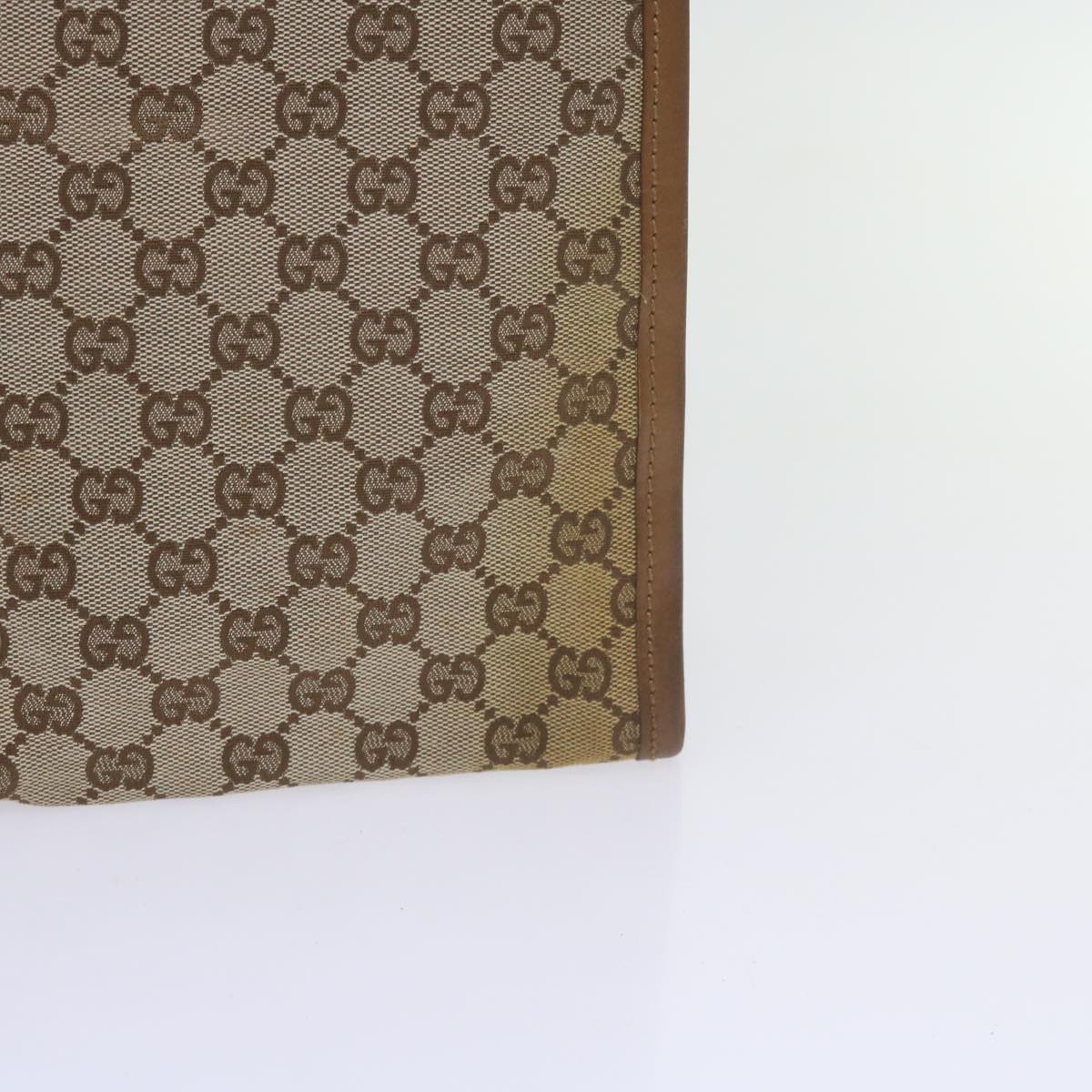 GUCCI GG Canvas Shoulder Bag Beige 110292 61802