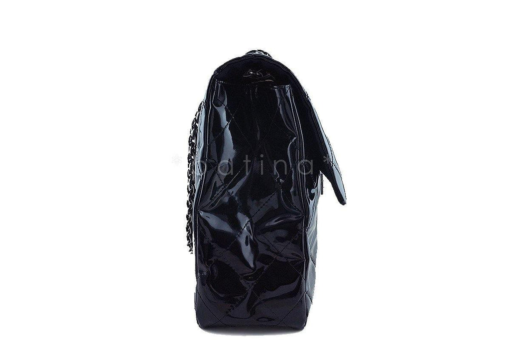 Chanel Black 19in. Black Gigantic Jumbo XXL Reissue Flap Bag