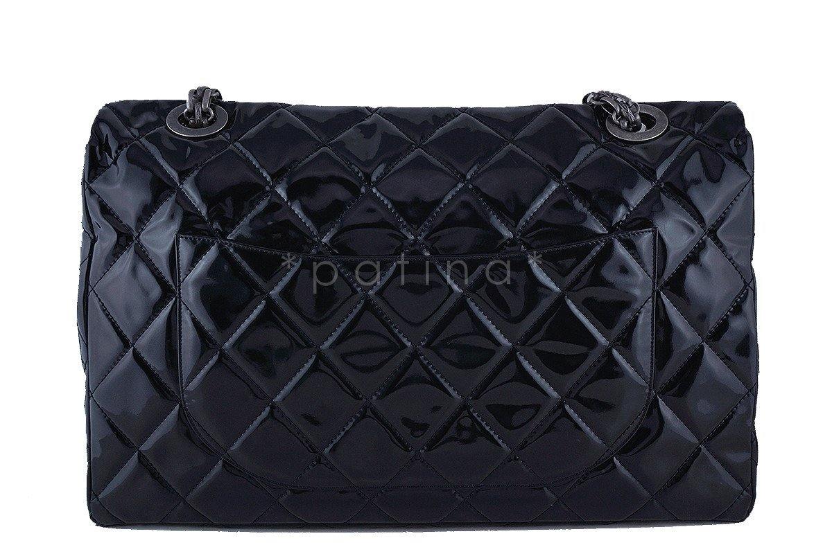Chanel Black 19in. Black Gigantic Jumbo XXL Reissue Flap Bag
