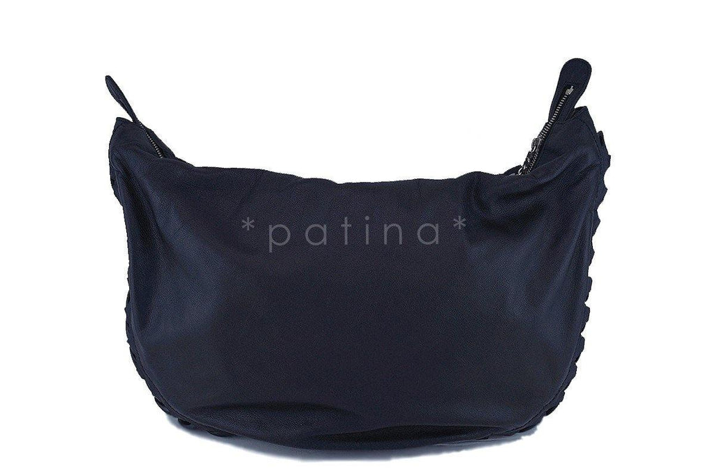 Chanel Black Calf Modern Chain Large Hobo Bag