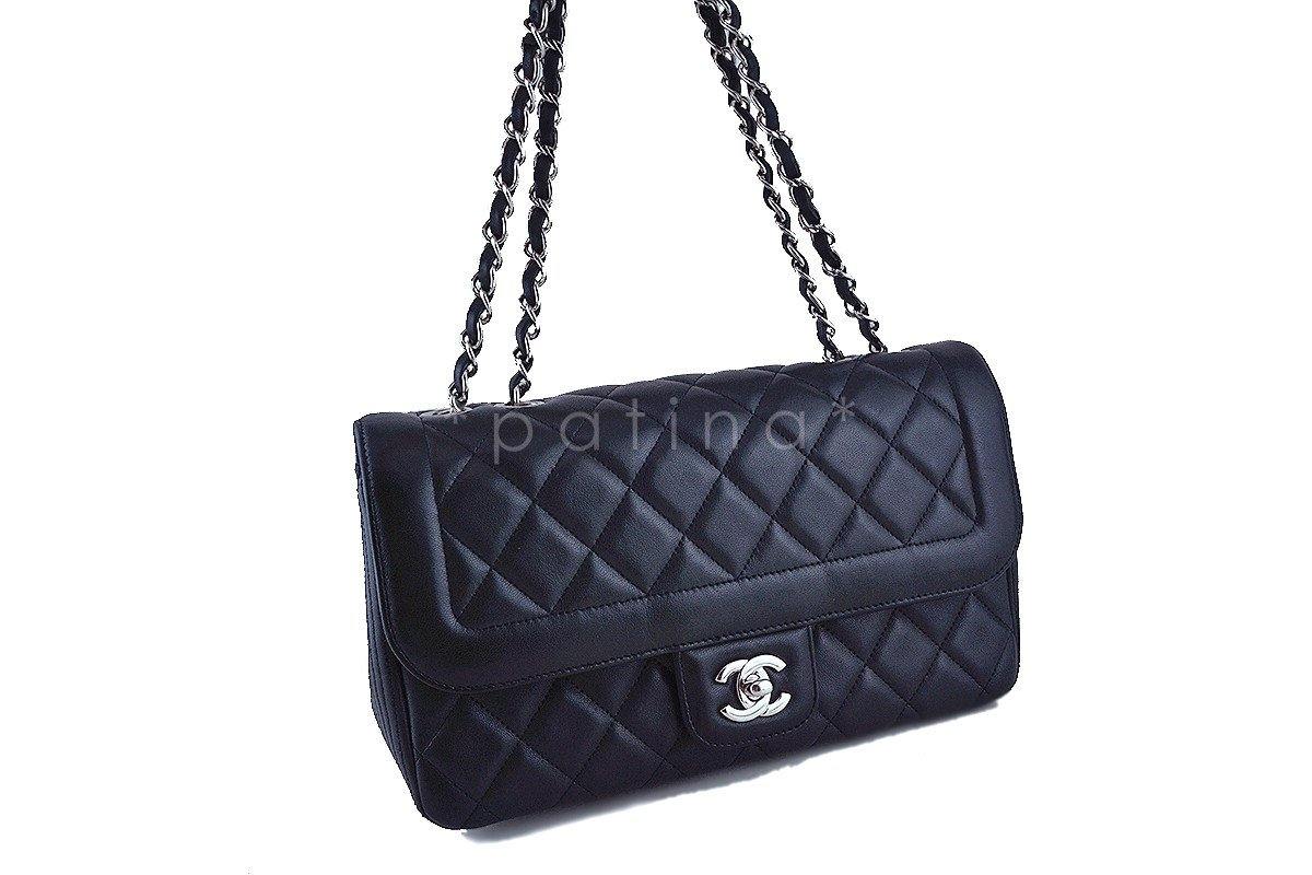 Chanel Black Lambskin Classic Quilted Flap Bag