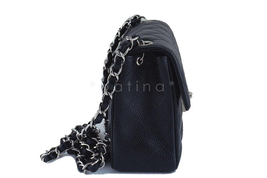 Chanel Black Caviar Classic Quilted Square Mini 2.55 Flap Bag, SHW