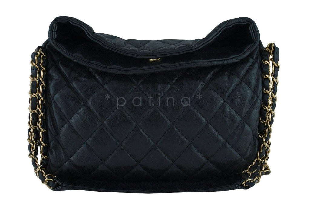 Chanel Black Quilted Ultimate Soft Luxe Chain Around Bag GHW
